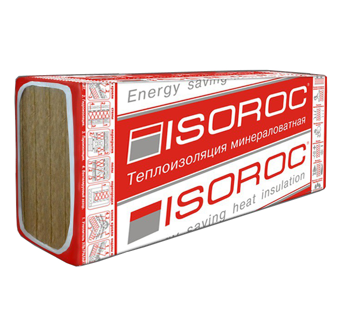 Утеплитель ISOROC Изолайт-ЛЮКС 1000х600х130 мм