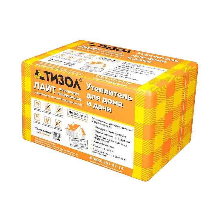 Утеплитель Тизол Euro-ЛАЙТ 40 120х500х1000